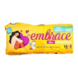 Embrace Sensitives Maxi Extra Long Pads 16 Pads