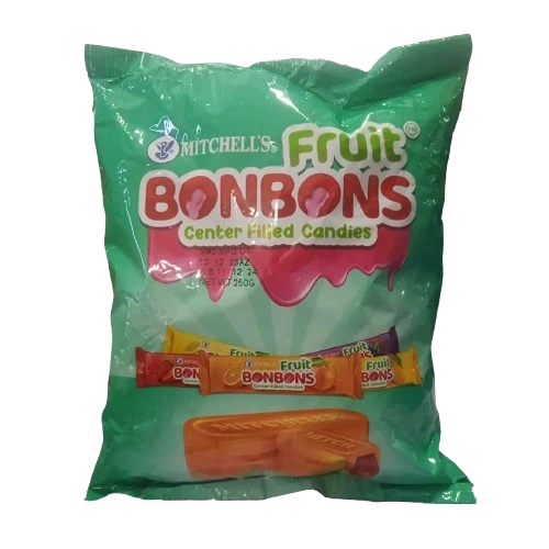 Mitchells Fruit Bonbons Center Filled Candies 250gm