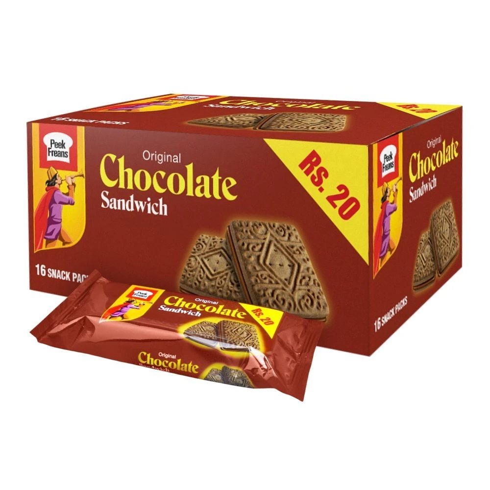 Peek Freans Double Chocolate Sandwich 16 Snack Packs