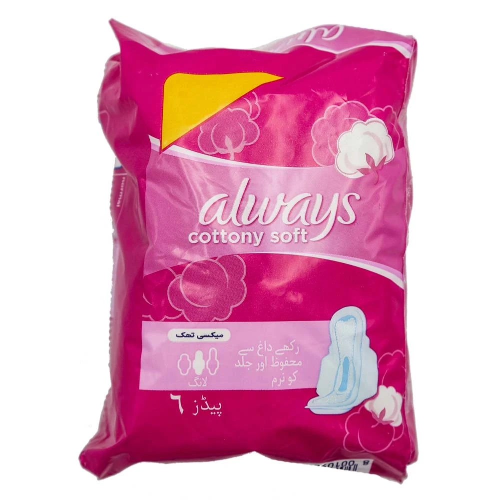 Always Cottony Soft Maxi Thick Long Pads 6-Pads