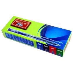 Signature Blu Blue Ball Point 10 Pcs Pack