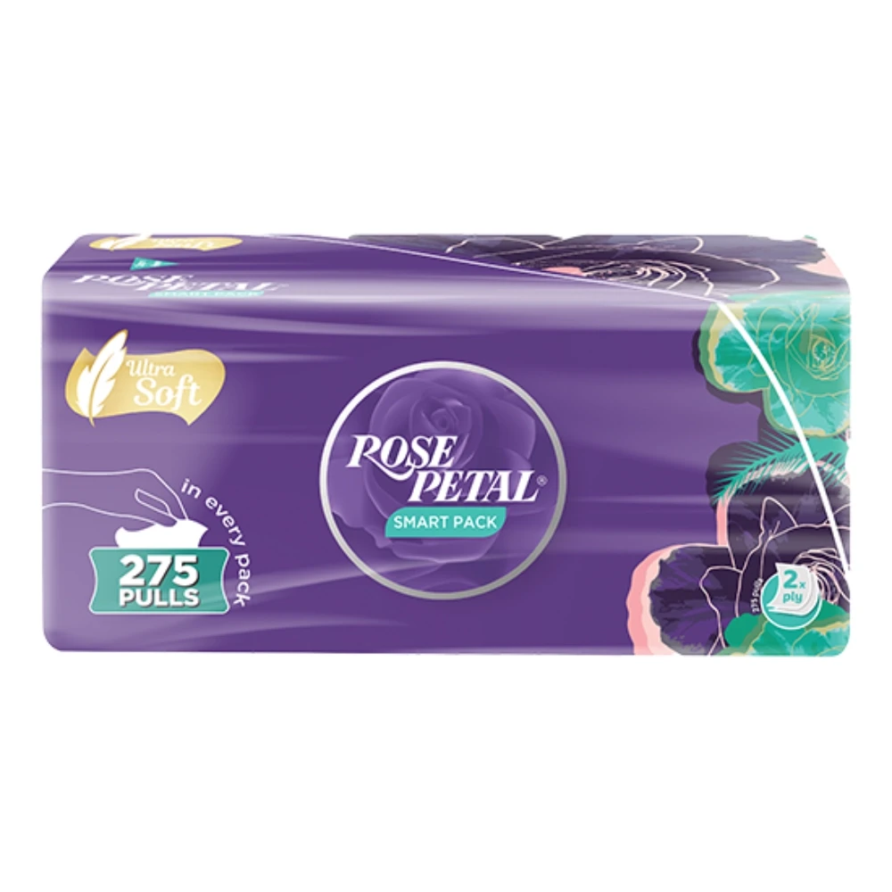 Rose Petal Soft Pack 275 Pulls x 2Ply