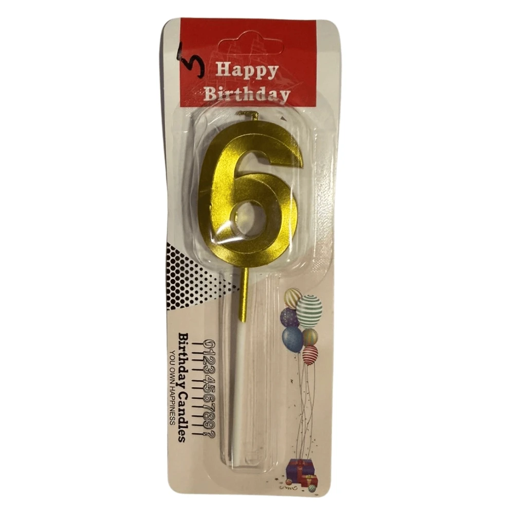 Happy Birthday Numbring Candles #6