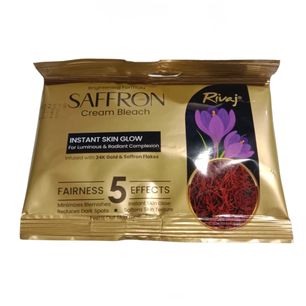 Rivaj Saffron Cream Bleach Sachet