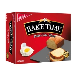 Hilal Bake Time Plain Cake Slices 6 Packs Box