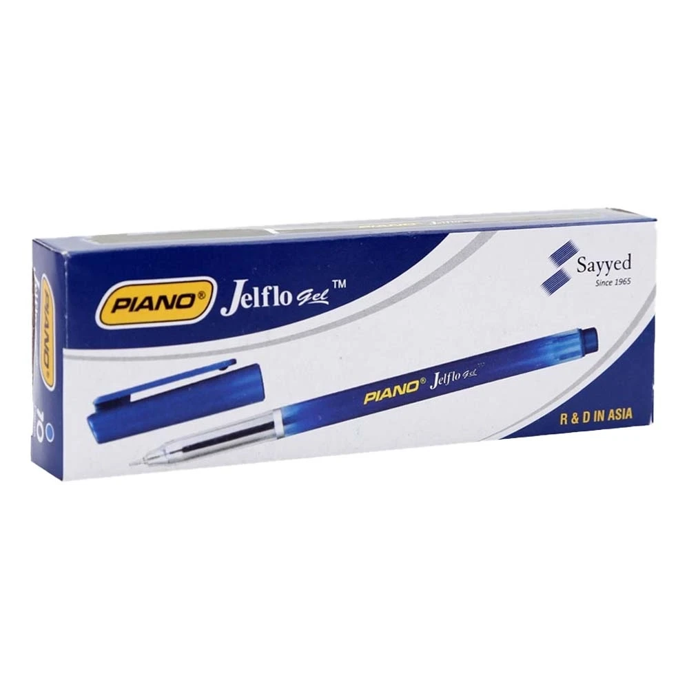 Piano Jelflo Ball Pen Blue 10 Pcs