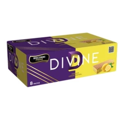 Bisconni Divine Premium Lemon Wafers 8 Packs Box