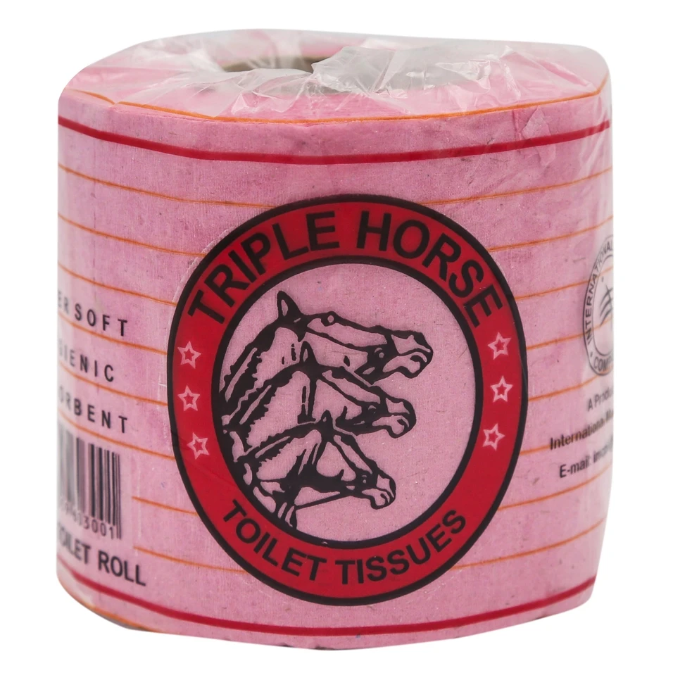 Jasmine Triple Horse Toilet Tissues Pink Roll