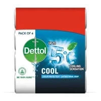 Dettol Cool Antibacterial Soap 4 in 1 Pack 110gm