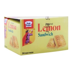 Peek Freans Lemon Sandwich 24 Ticky Packs Box