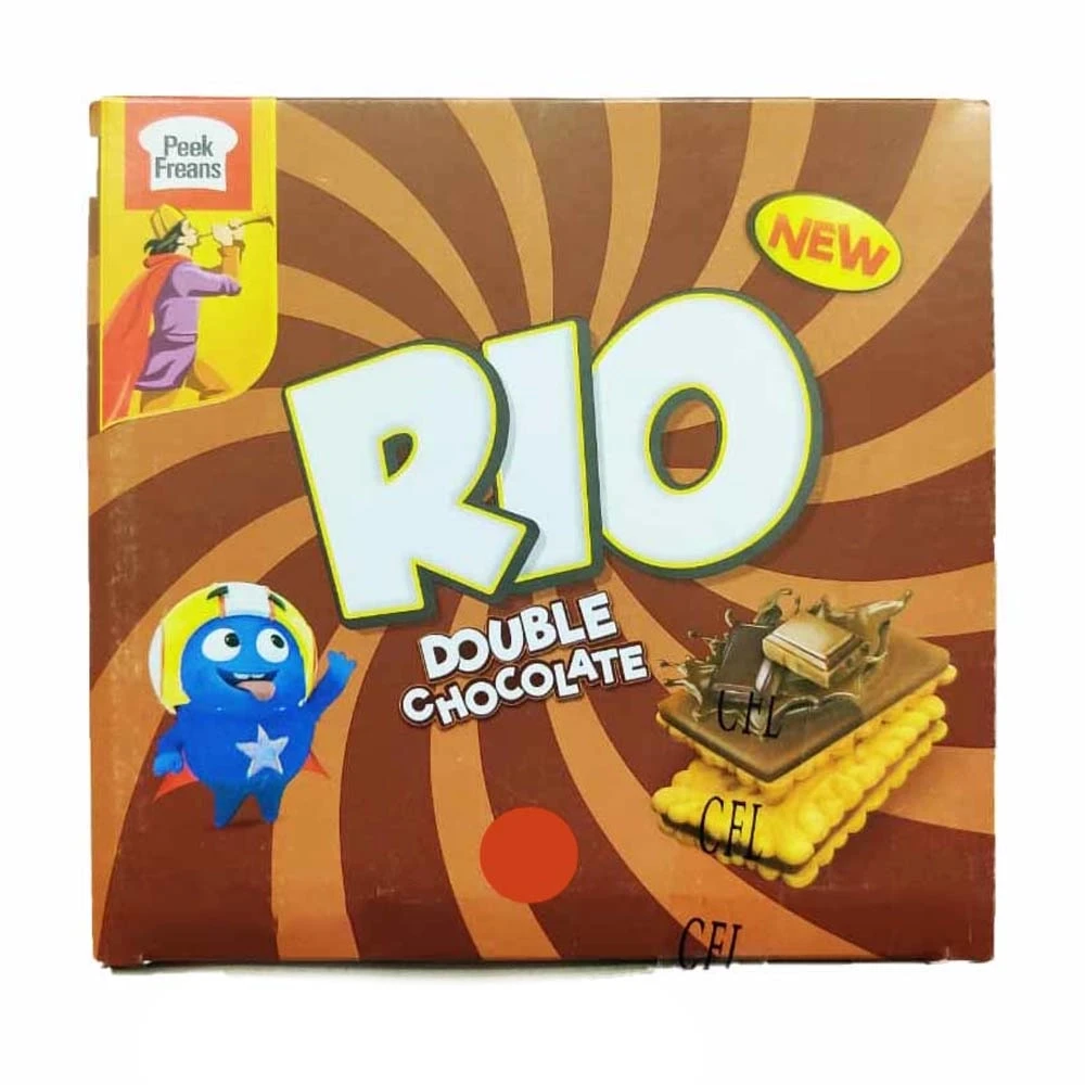 Peek Freans Rio Double Chocolate Biscuits 8 Half Rolls Box