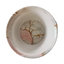 Melamine Blush Marble Bowl