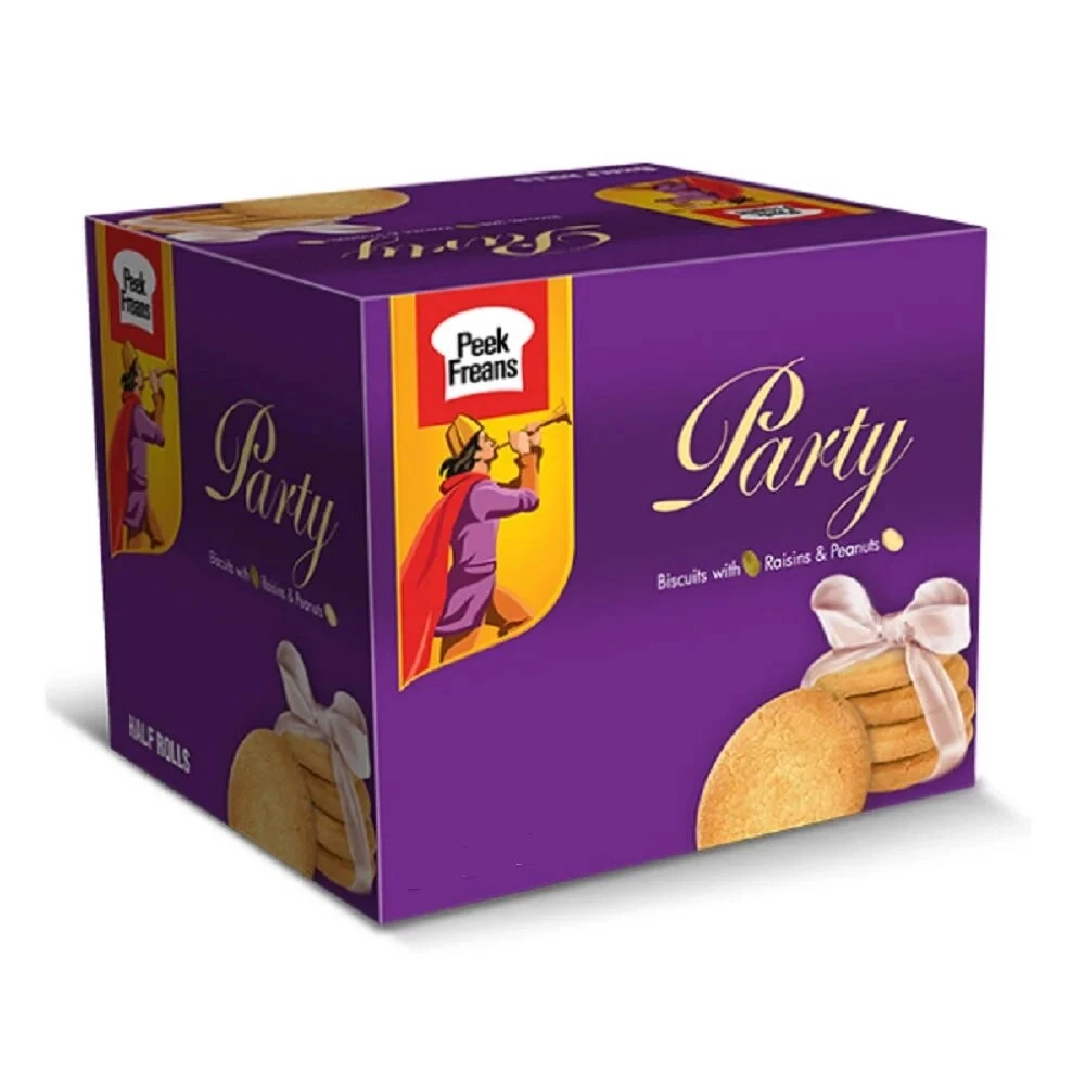 Peek Freans Party Pik Biscuits With Peanuts & Raisins 16 Snack Packs Box