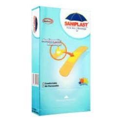 Saniplast Antiseptic Bandage Medium  20mm x 72mm 100 Strips