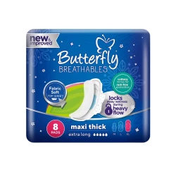Butterfly Breathable Maxi Thick Extra long 8 pads