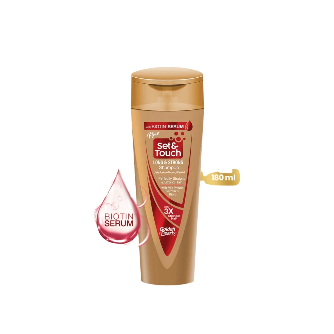 Golden Pearl Set & Touch Long & Strong Shampoo 180ml