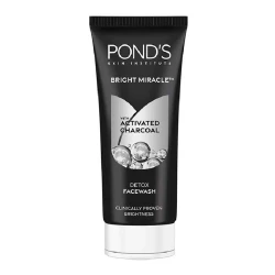 Ponds Bright Miracle Activated Charcoal Pure Detox Facewash 50gm