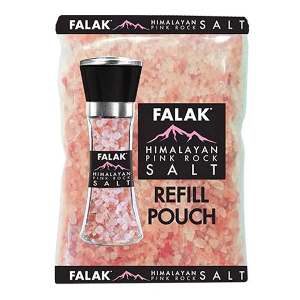 Falak Himalayan Pink Rock Salt Refill Pouch 400gm