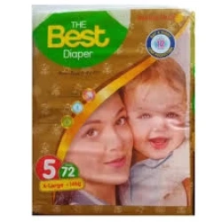 Best Baby Diaper X-Large Size 5 14+kg 72pcs