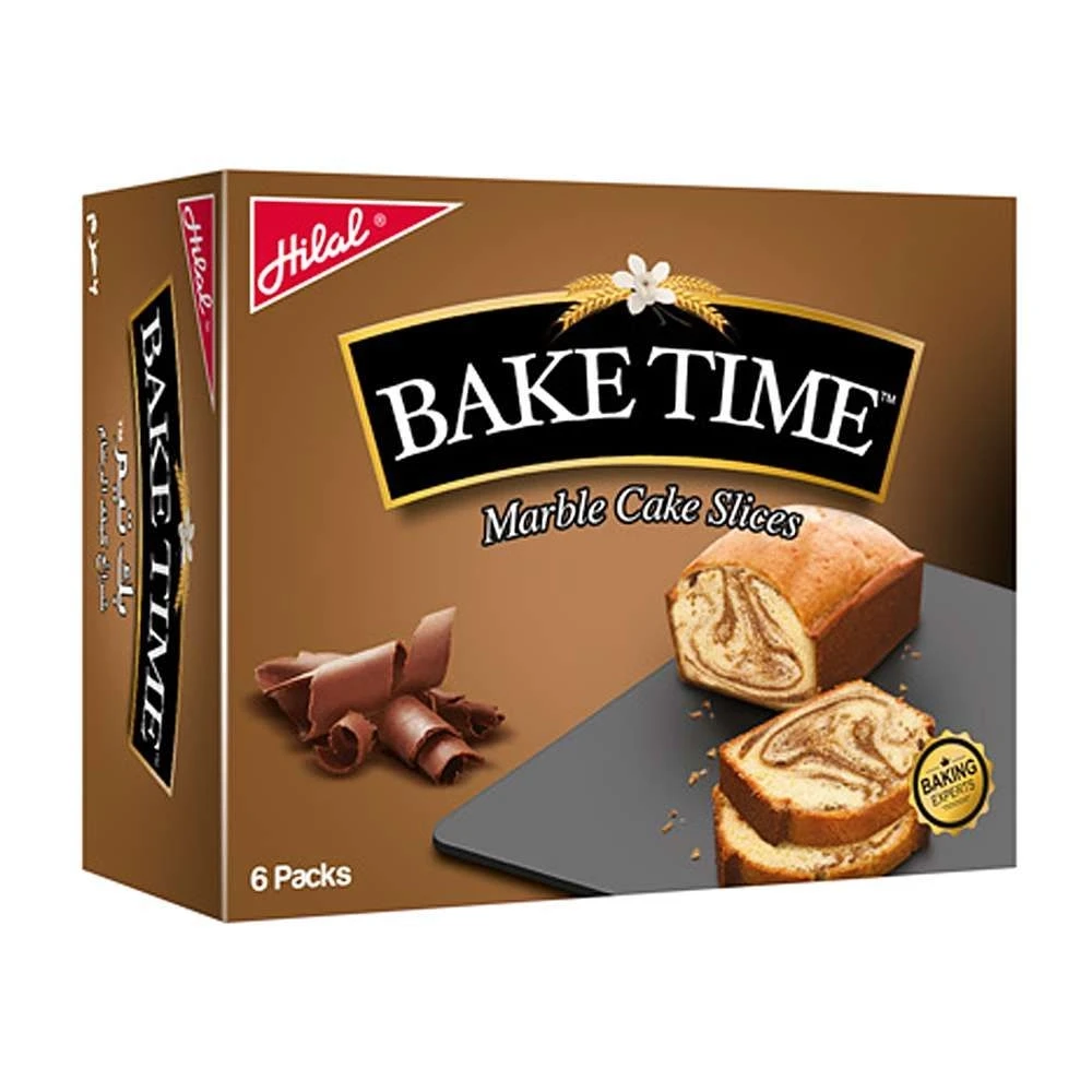 Hilal Bake Time Marble Cake Slices 6 Packs Box