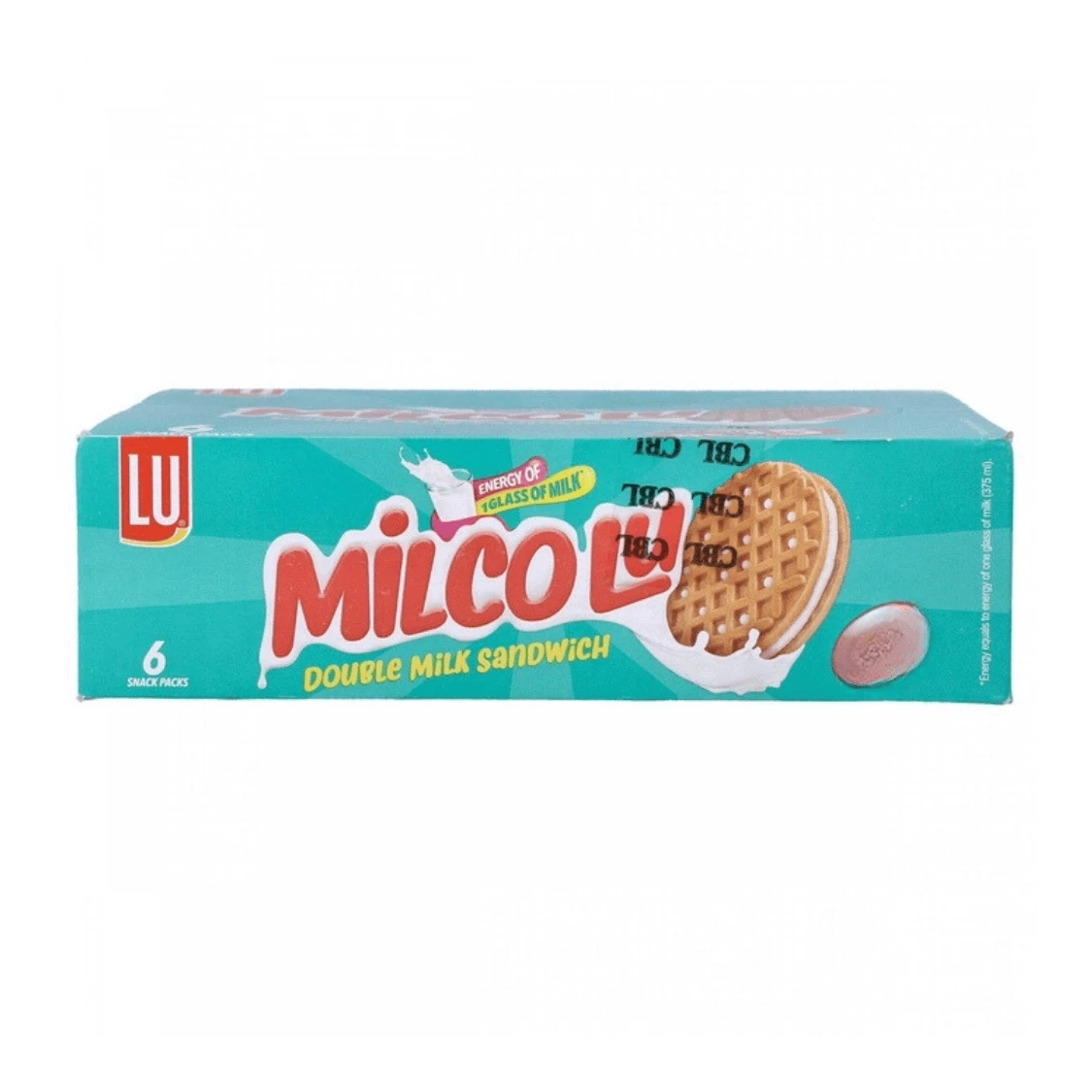 LU Milcolu Double Milk Sandwich Biscuits 6 Snack packs