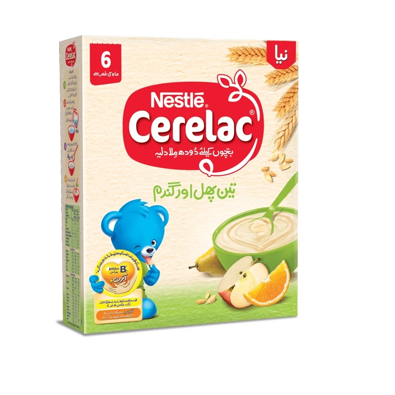 Nestle Cerelac Three Fruits & Wheat 350gm