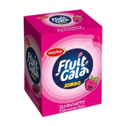 Mayfair Fruit Gala Jumbo Strawberry Flavoured Chew 100-Pcs Box