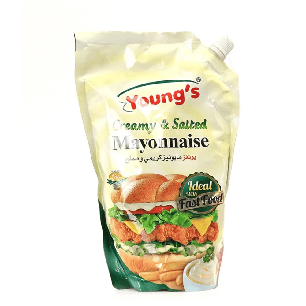 Youngs Creamy and Salted Mayonnaise 1Ltr