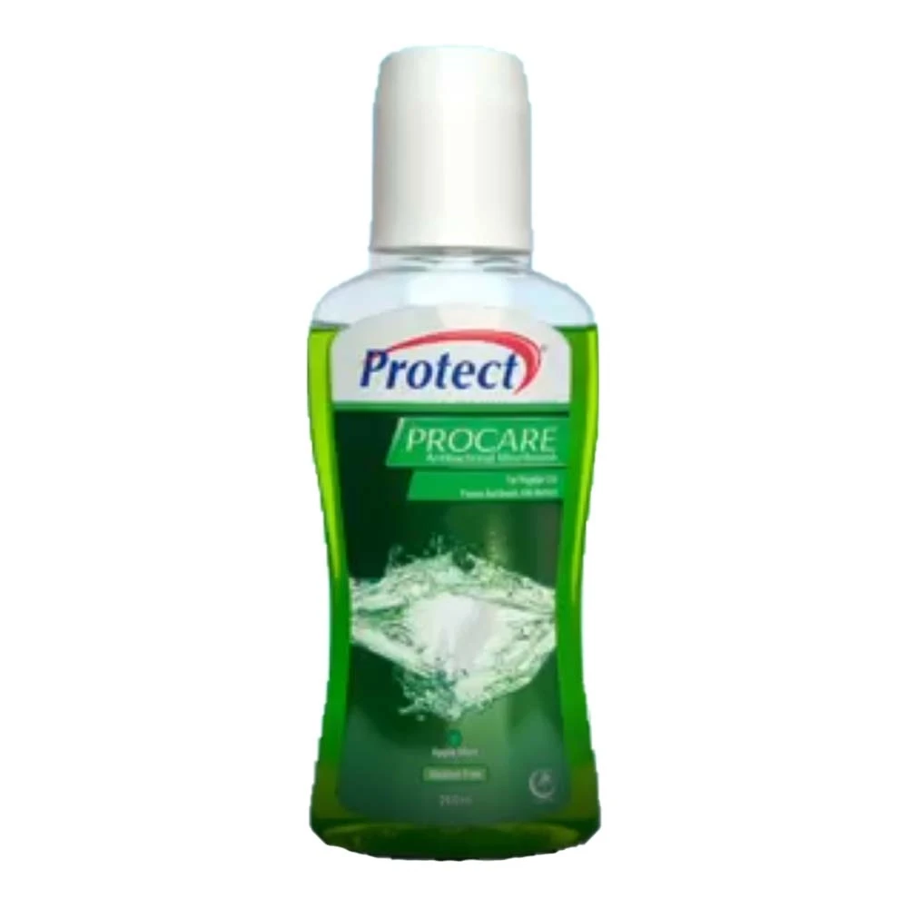 Protect Procare Antibacterial Mouthwash Apple Mint Flavor 130ml
