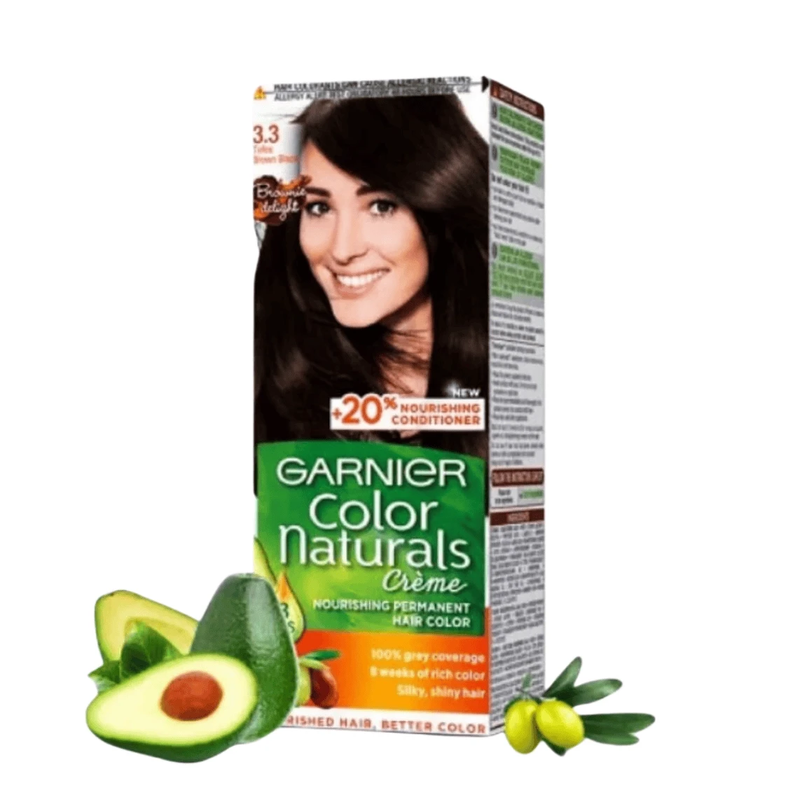 Garnier Naturals Hair Color 3.3 Tofee Brown Black