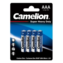 Camelion Super Heavy Duty AAA Batteries 4 Pcs