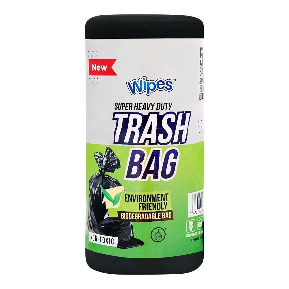 Wipes Super Heavy Duty Trash Bag Large 60 Litre 20 Bags