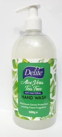 Delite Anti-Bacterial Aloe Vera & Tea Tree Handwash 500g