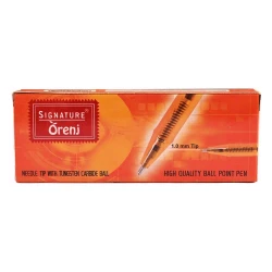 Signature Orenj Blue Ball Point 10 Pcs Pack