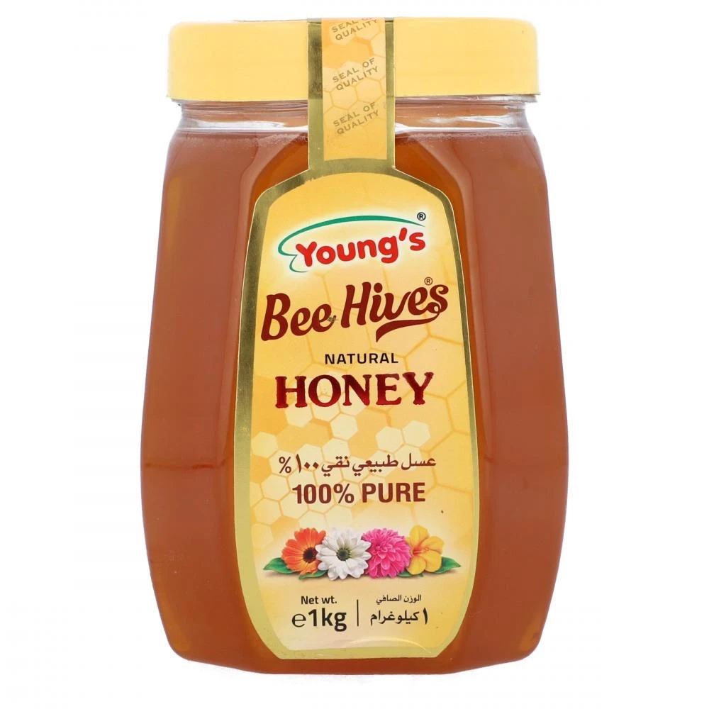 Youngs Bee Hives Natural Honey 1kg