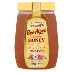 Youngs Bee Hives Natural Honey 1kg