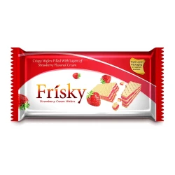 Inovative Frisky Strawberry Cream Wafers 75gm