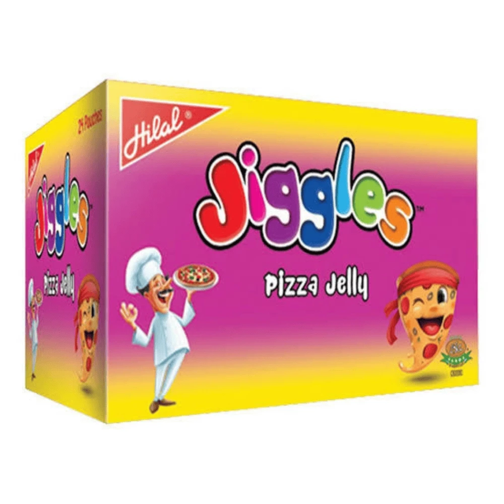 Hilal Jiggles Pizza Jelly 24 Pouch Box