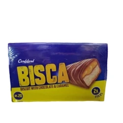 Candy Land Bisca Biscuit With Chocolate & Caramel 2X Sticks 12 Pcs