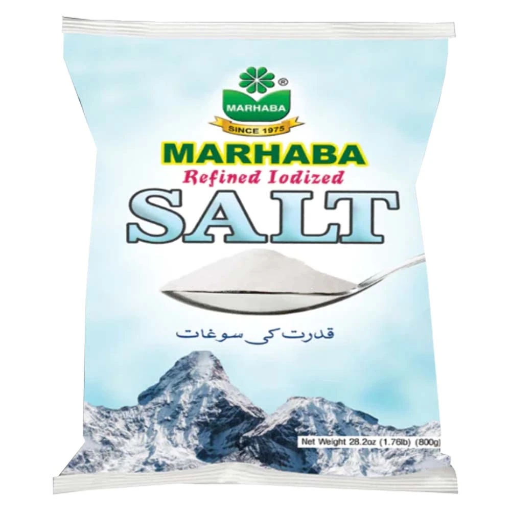 Marhaba Refined Iodized Salt 800gm
