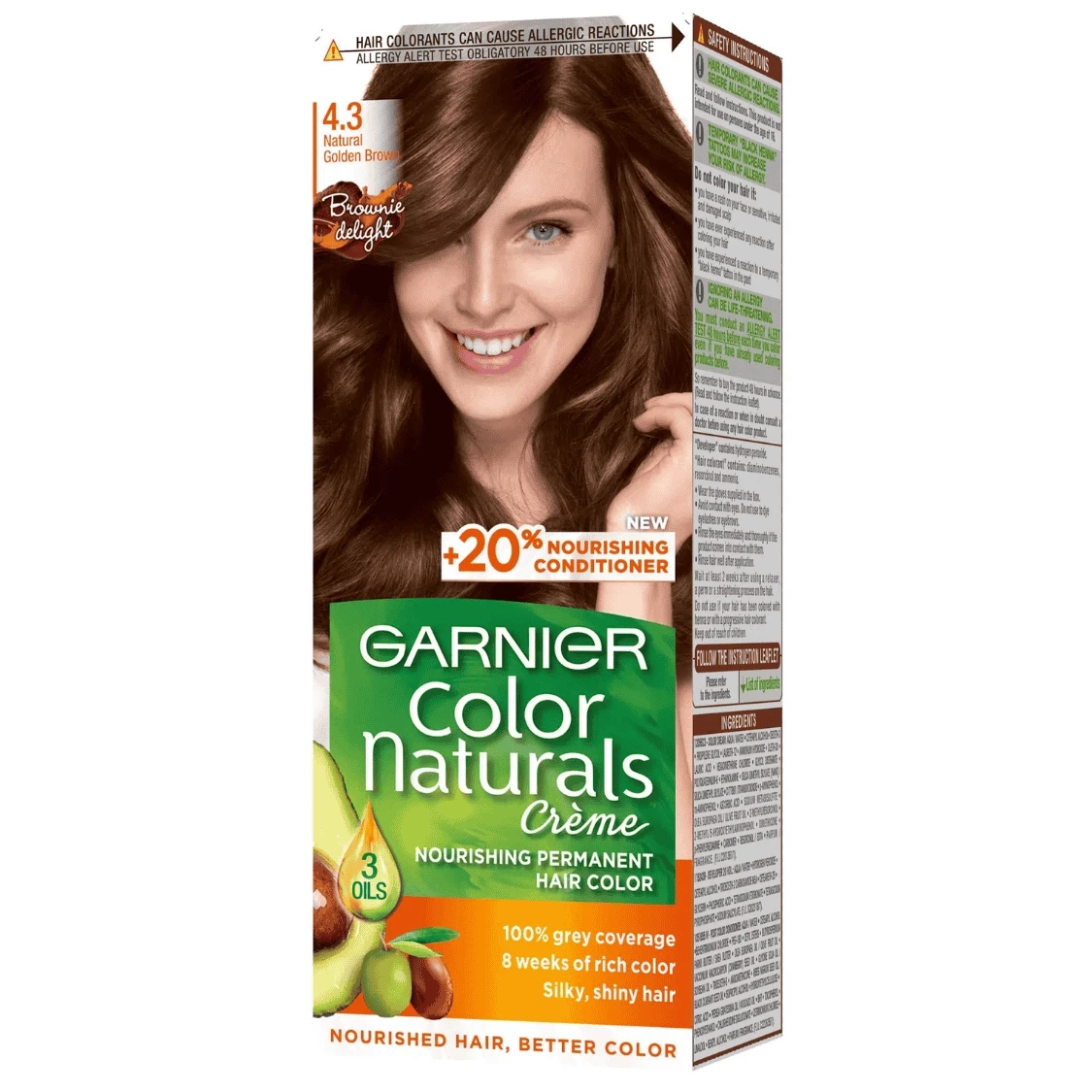Garnier Naturals Hair Color 4.3 Natural Golden Brown