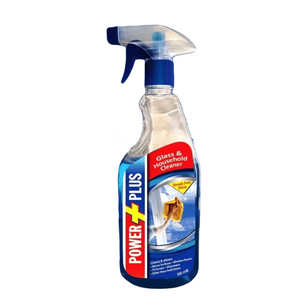 Power Plus Glass Cleaner & Household Cleaner 500ml