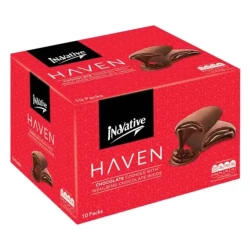 Inovative Haven Chocolate Cookies with Indulging Chocolate Inside 10 Packs Box