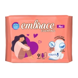 Embrace Essentials Maxi Long Pads 9-Pads