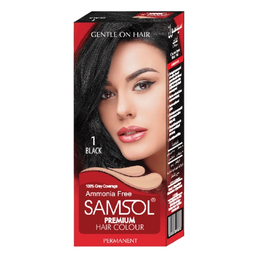 Samsol Hair Colour 1 Black 50ml