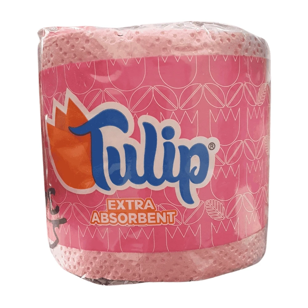 Tulip Extra Absorbent Tissue Toilet Roll Pink