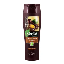 Dabur Vatika Reetha & Shikakai Silky Shine Shampoo for Dull & Malnourished Hair 185ml