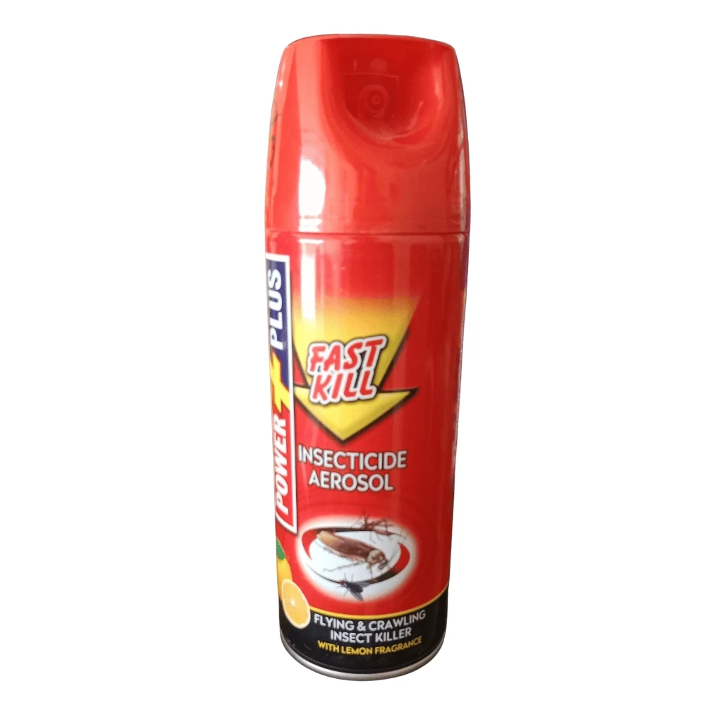 Power Plus Fast Kill Insecticide Aerosol Flying Crawling Insect Killer Lemon Fragrence 300ml
