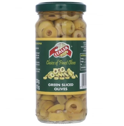 Italia Sliced Green Olives 230/115g