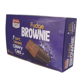 Bisconni Fudge Brownie Soft Creamy Chewy Cake 10 Packs Box